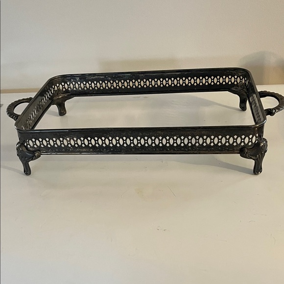 N/A Other - Vintage tarnished silverplate cookbook stand or Pyrex dish holder